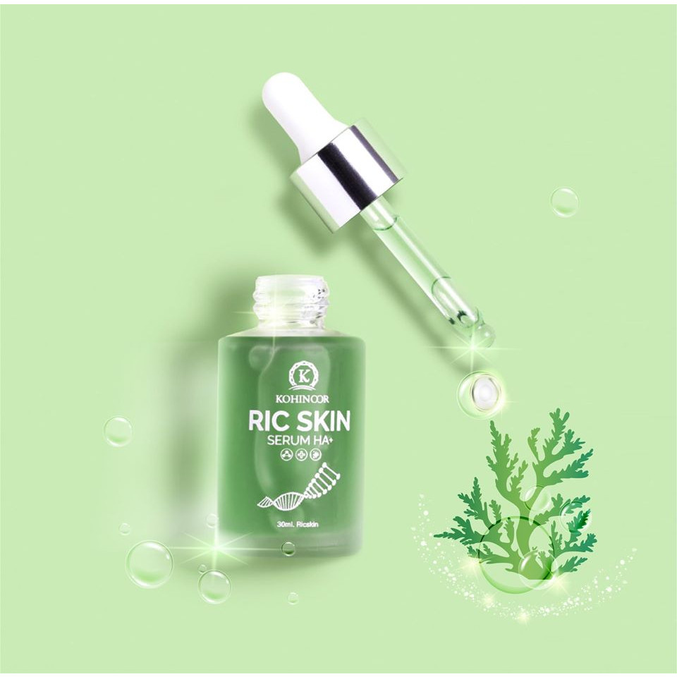 Hộp RIC SKIN SERUM HA+ - Ngăn ngừa lão hóa, hỗ trợ trị mụn, dưỡng trắng da, mờ thâm nám.