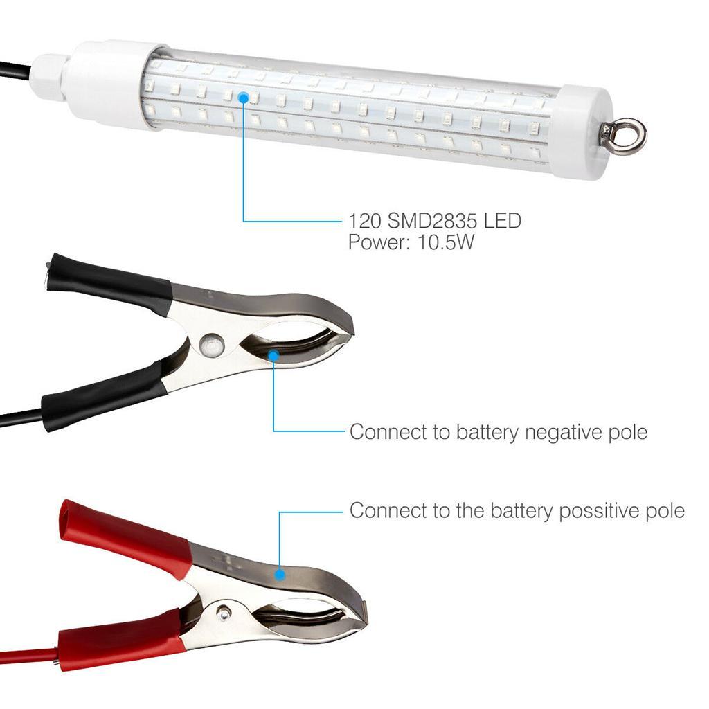 12V/24V Underwater Fishing Light Super Bright   Night LED Lamp