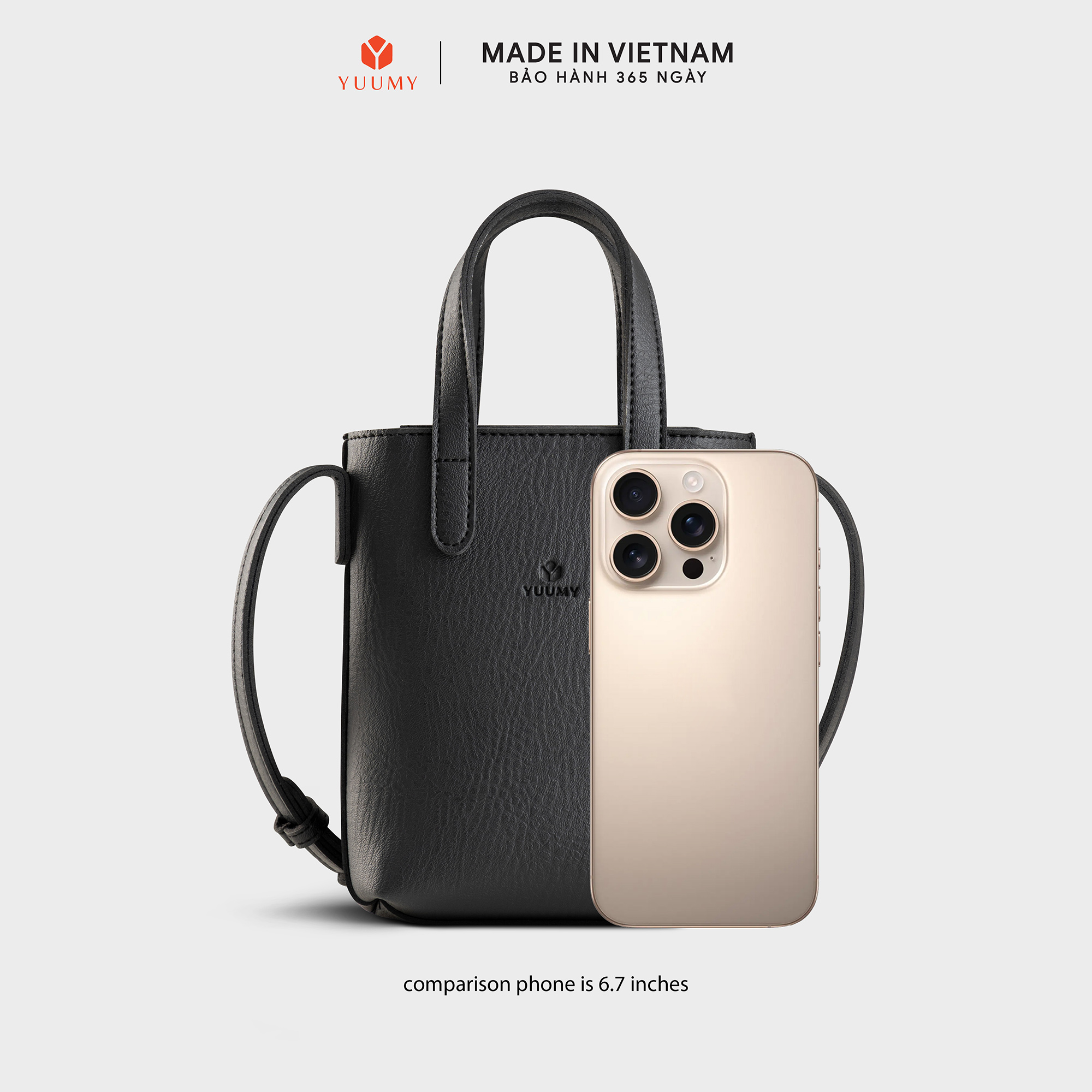 Túi Yuumy ( Thời trang nữ dáng chữ nhật mini - Túi đeo chéo da Bergen YN305 )