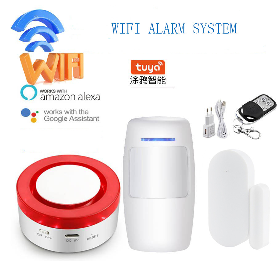 Bộ chống trộm đột nhập cho gia đình kết nối wifi qua ứng dụng TUYA, SMART LIFE