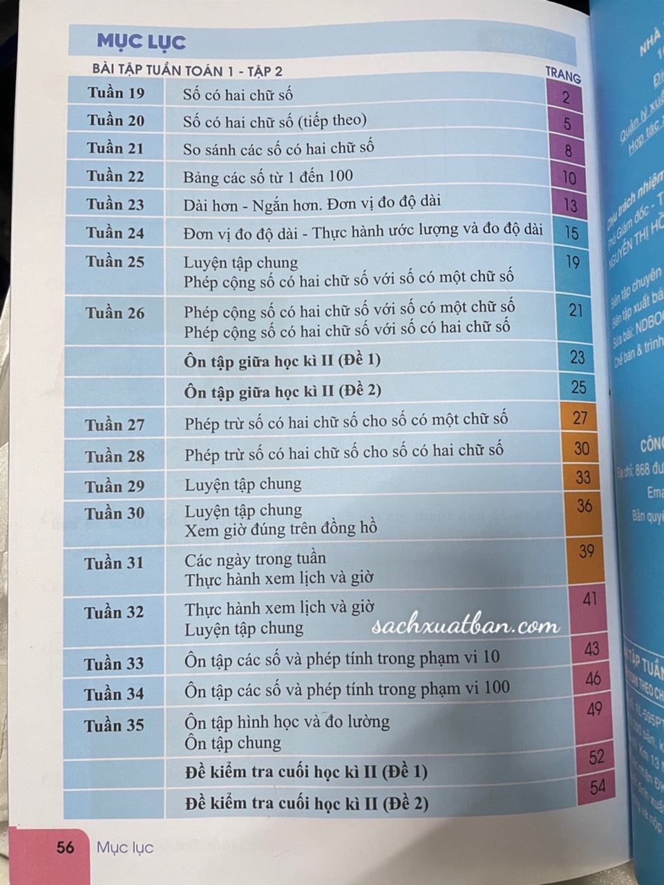 Sách Bài Tập Tuần Toán 1 Tập 2 - Kết Nối - Biên soạn theo chương trình GDPT mới