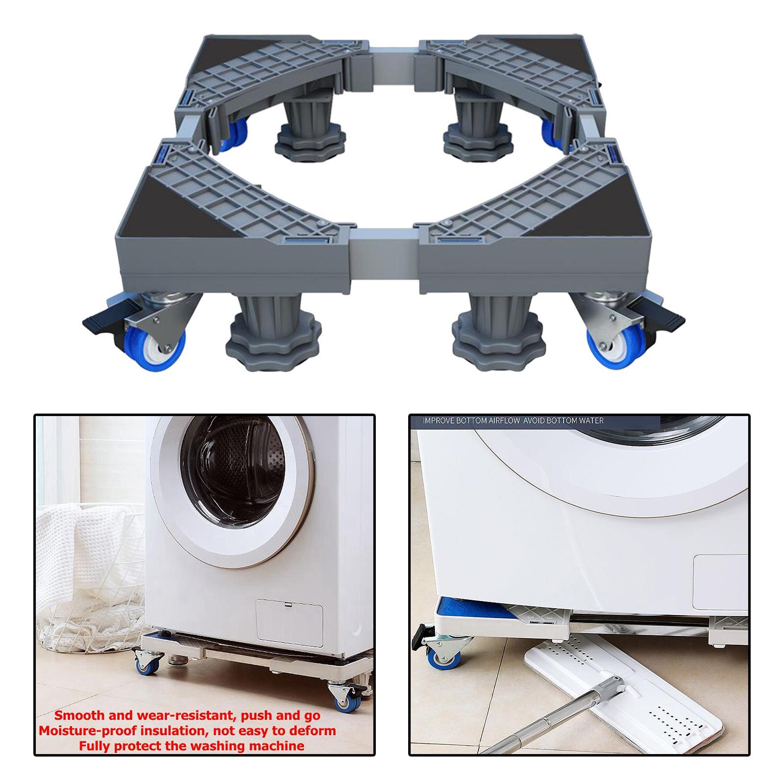 Washing Machine Stand Mobilbe Base Roller for Washer Dryer Style 1 Gray