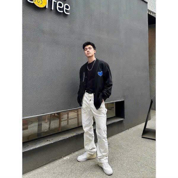 Áo Cardigan Nam Nữ Đều Mặc Được In LoGo Trái tim Bao Đẹp Chất Liệu Bao Tốt Mềm Mại Hàng Bao Chất Lượng CuTe Hot Trend HTM FASHION