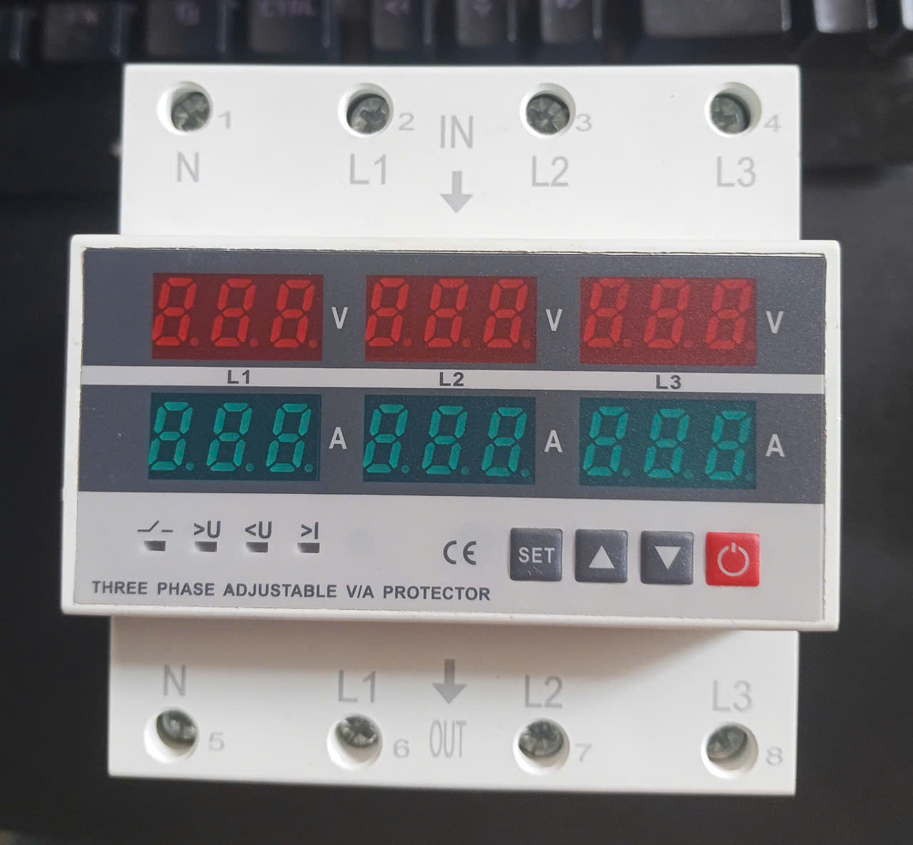 Thiết bị bảo vệ mất pha, mất trung tính, quá áp, quá dòng 3 pha 63A