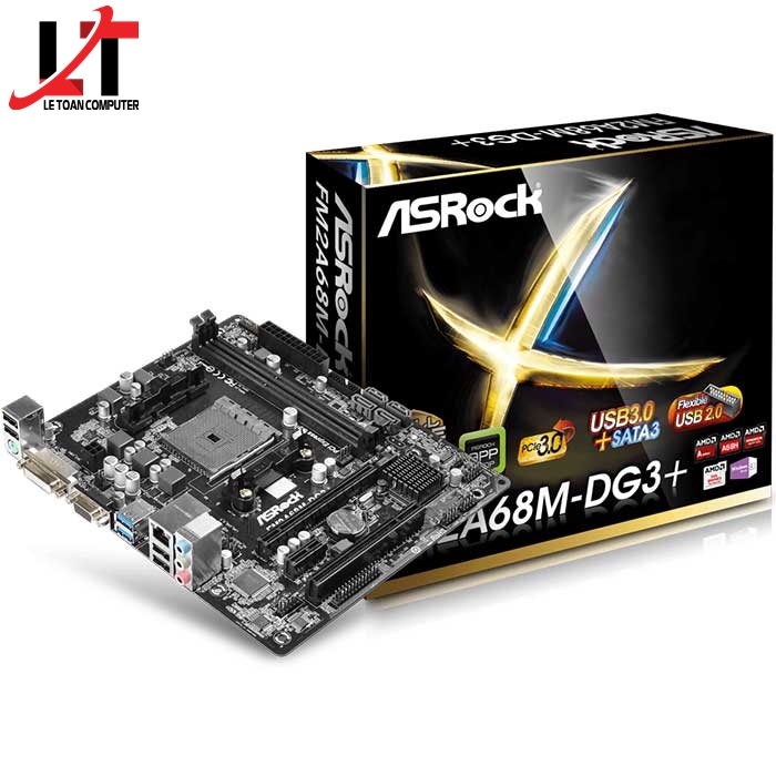 Mainboard ASRock FM2A68M-DG3+ - Hàng chính hãng