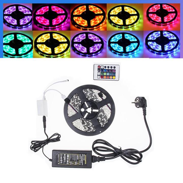 Đèn led dây dán 5m 5050 màu hồng