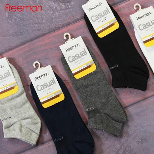 Combo 5 đôi Tất vớ cổ ngắn, chất liệu cotton FREEMAN [SOC20