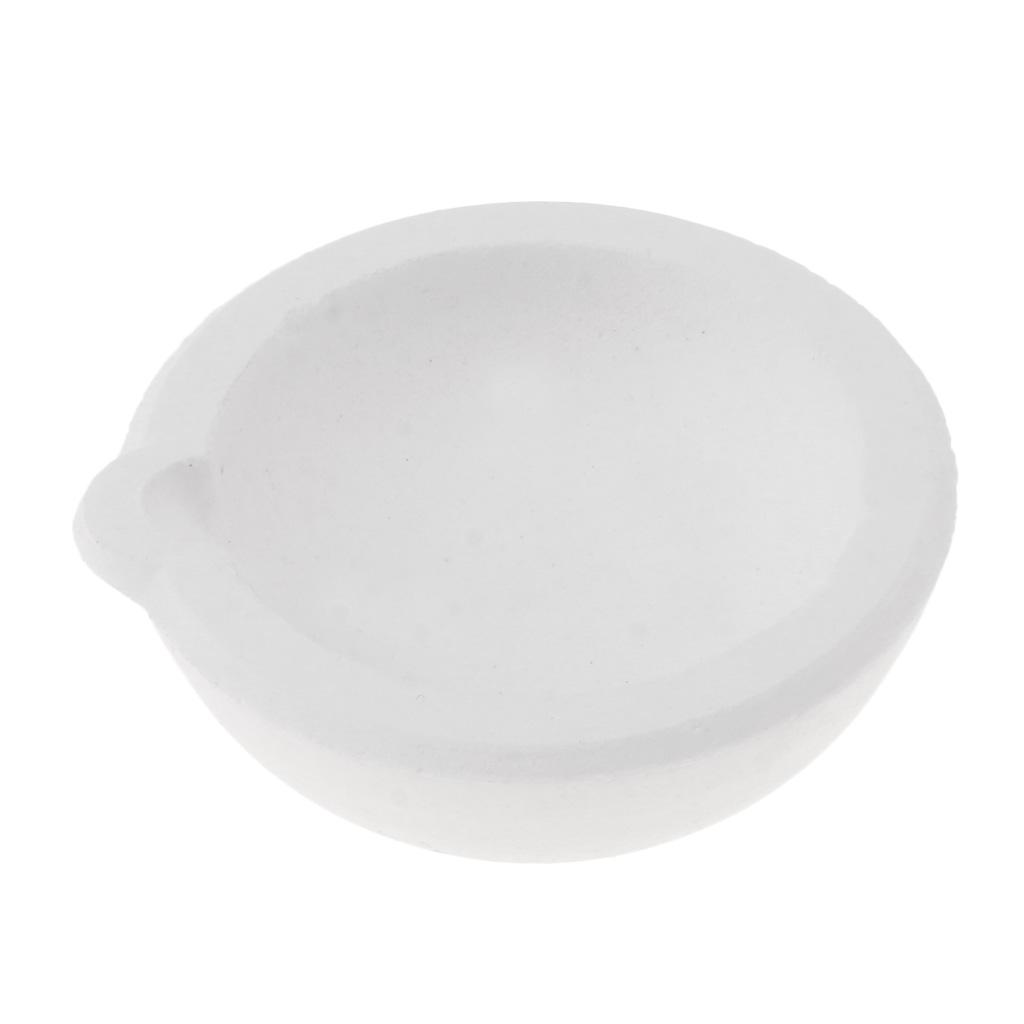 Quartz Silica Melting Crucible Dish Pot Cup for Gold Silver 100g 4.5x1.7cm
