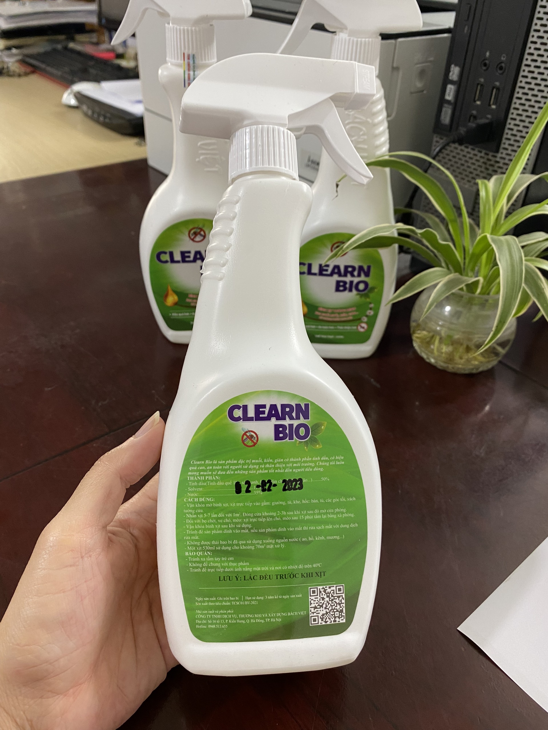 Bình Xịt Đặc Trị Muỗi Thông Minh Clearn Bio (không mùi )- 530ml