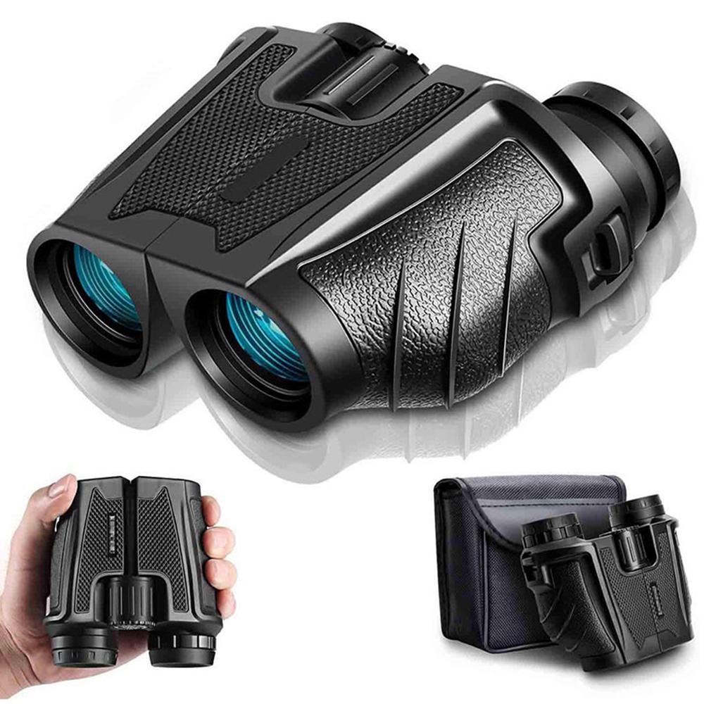 12×25 Compact HD Zoom Binoculars Low Light Night Vision High Definition BAK4 Prism Binocular Telescope with