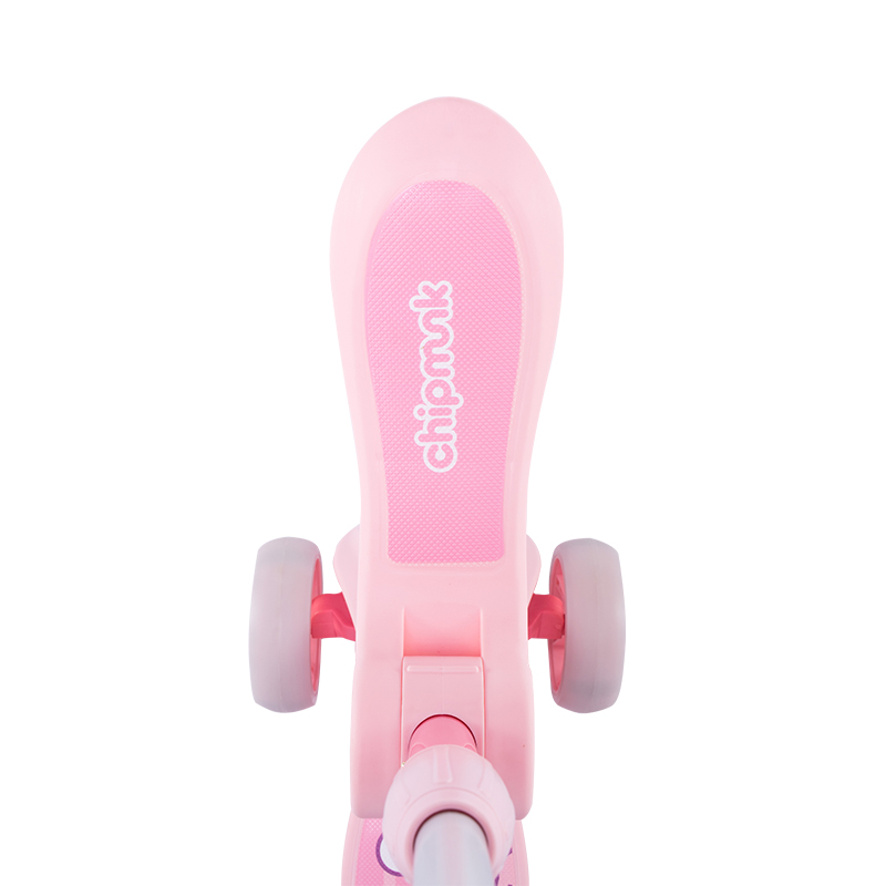 Xe Trượt Scooter 3 Bánh Chipmunk 2 Trong 1 Màu Hồng CM-S2P