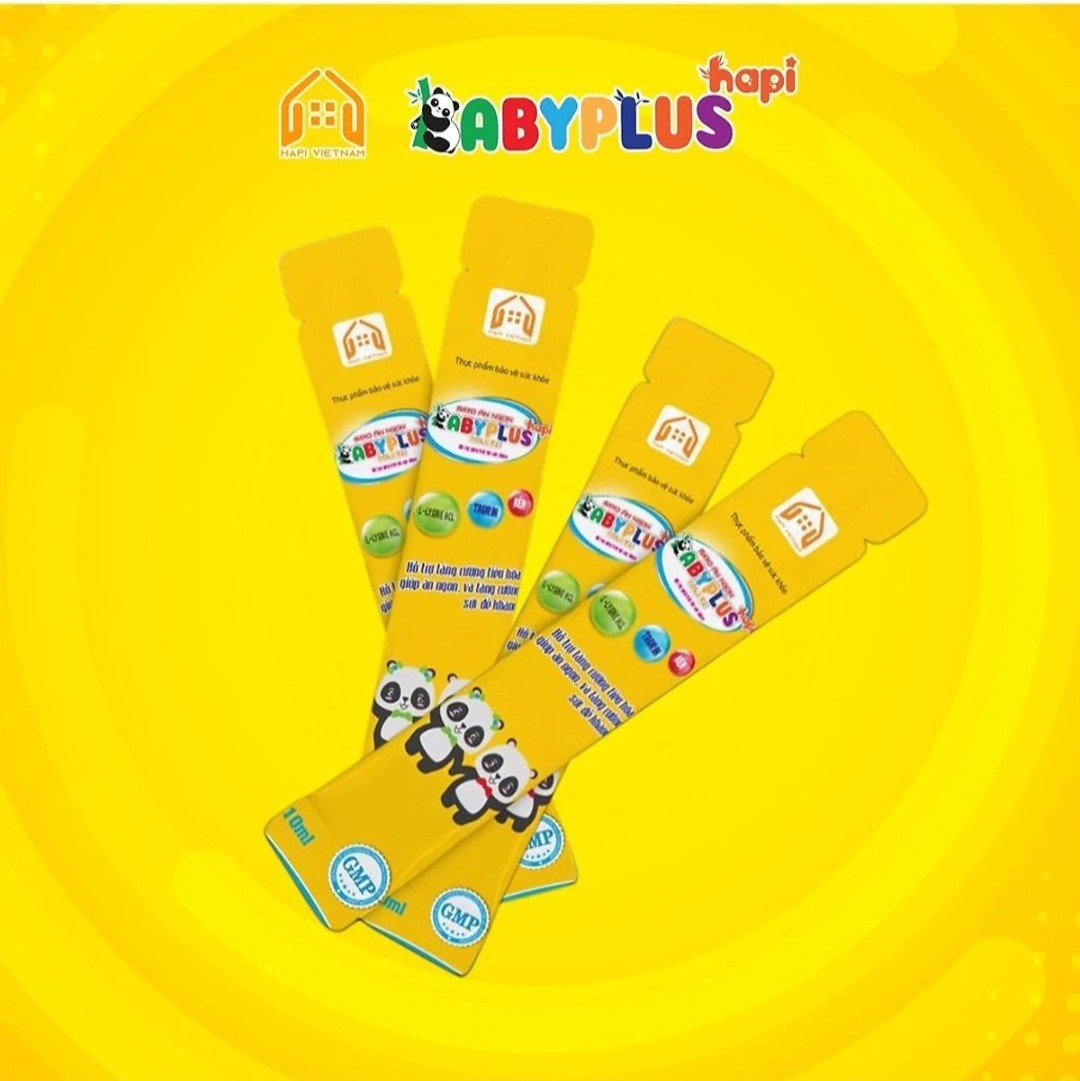 Babyplus - Siro ăn Ngon, Tăng Cân _ Hỗ Trợ Tiêu Hóa _ Tăng Cường Sức Đề kháng (1 Hộp 30 gói)