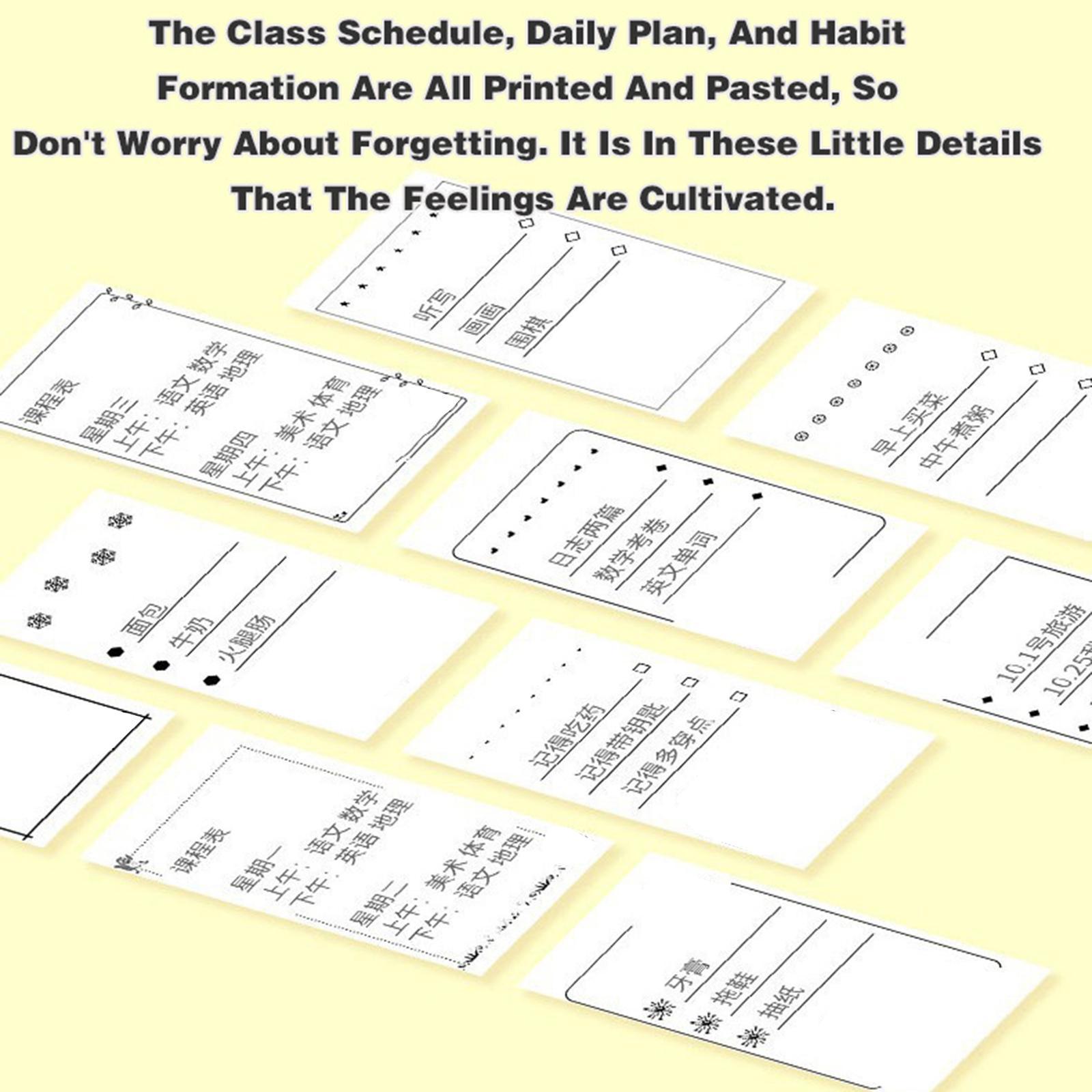 Portable Mini Pocket Thermal Printer Doodle DIY for Office Notes Printing