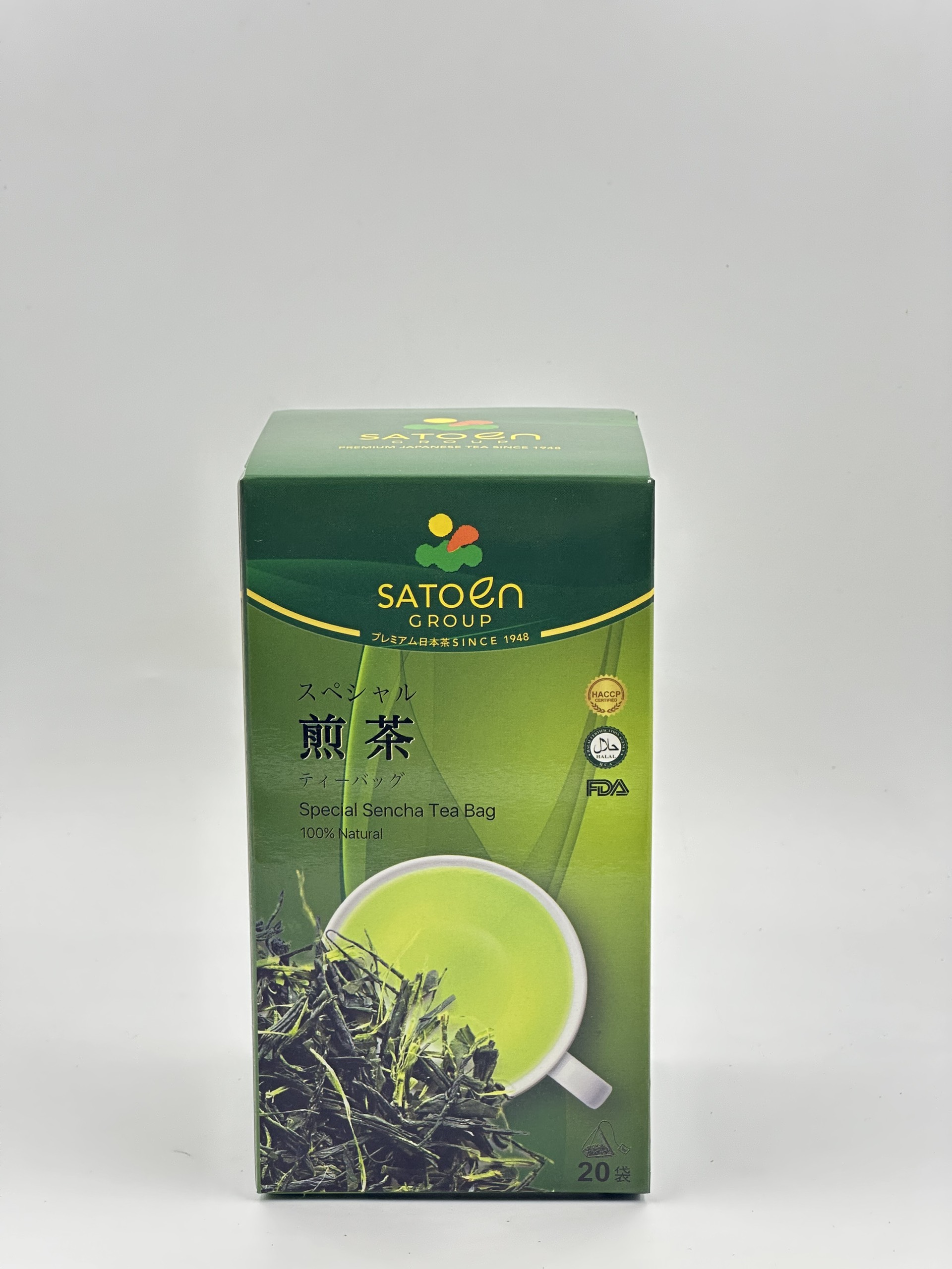 Hộp Trà túi lọc Satoen Sencha Special thu hoạch vụ hè thu 40g