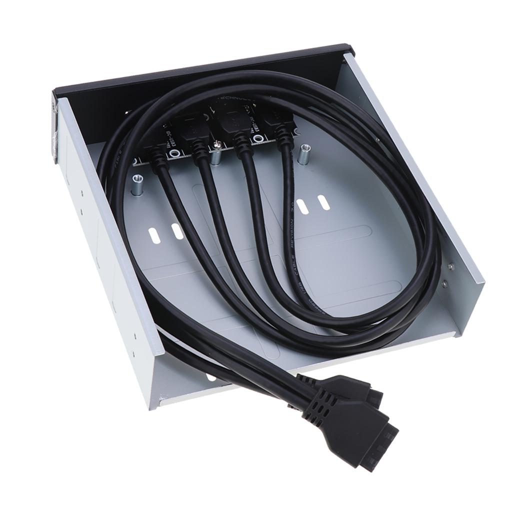 20/19 Pin Đầu Bảng Điều Khiển Phía Trước Để Âm Thanh Loại C USB 3.0 Một Hub 4 Cổng