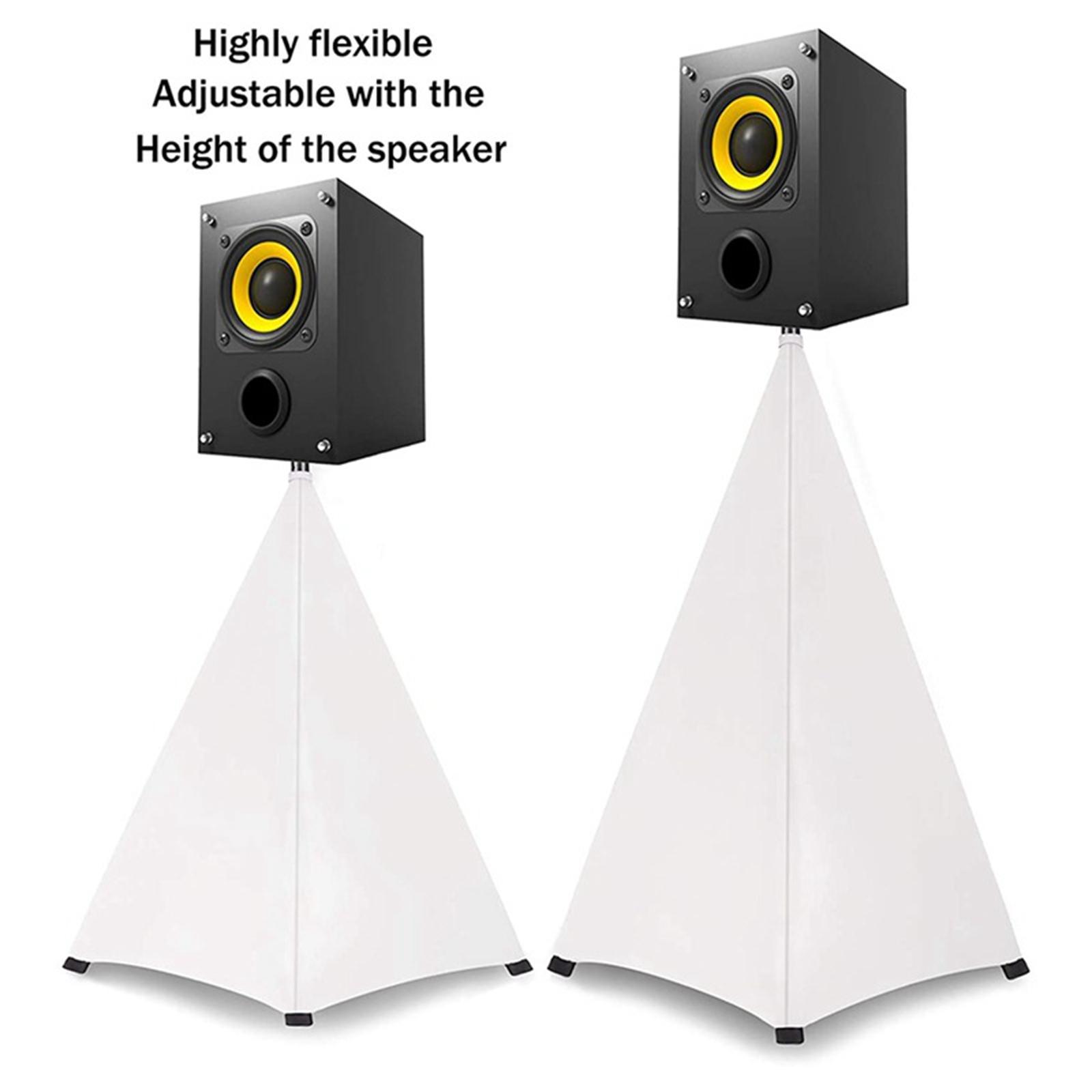 Universal Speaker Stand Cover Stretchable Height Flexible for Wedding Stage