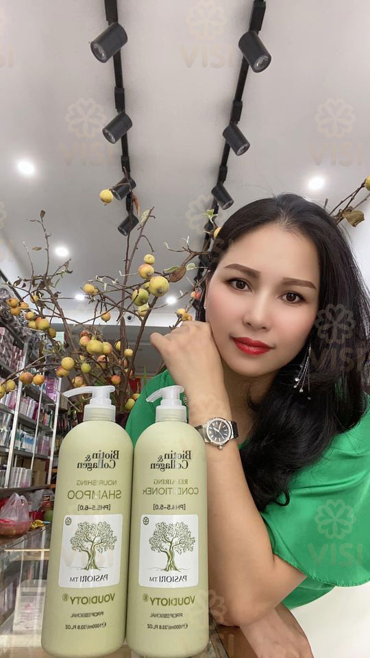 BỘ DẦU GỘI XẢ VOUDIOTY NOURISHING BIOTIN & COLLAGEN XANH LÁ NGĂN GÃY RỤNG CHO TÓC DẦU NHỜN 1000ML*2 (NEW 2021)