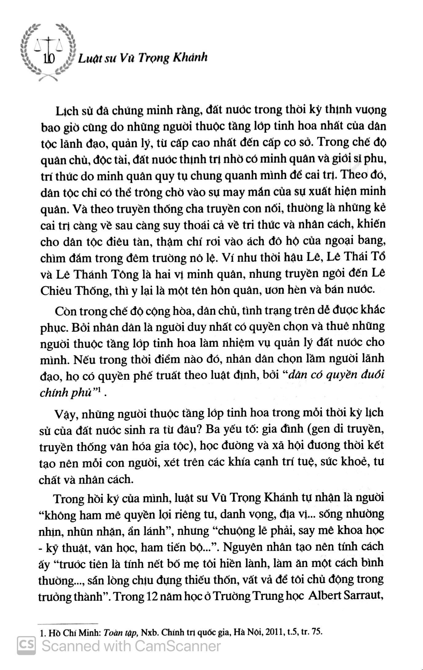 Luật Sư Vũ Trọng Khánh: Cuộc Đời Và Sự Nghiệp