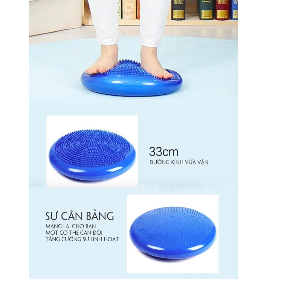 Đệm tập YOGA thăng bằng bơm hơi chính hãng SPORTY chất liệu silicon có gai