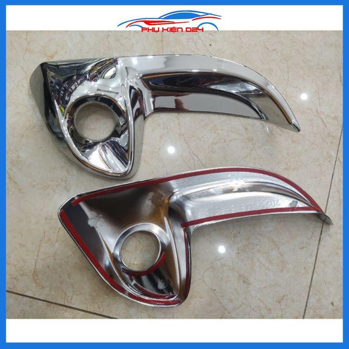 Ốp viền đèn gầm trước Yaris 2021-2022 mạ Crom chống trầy trang trí làm đẹp xe