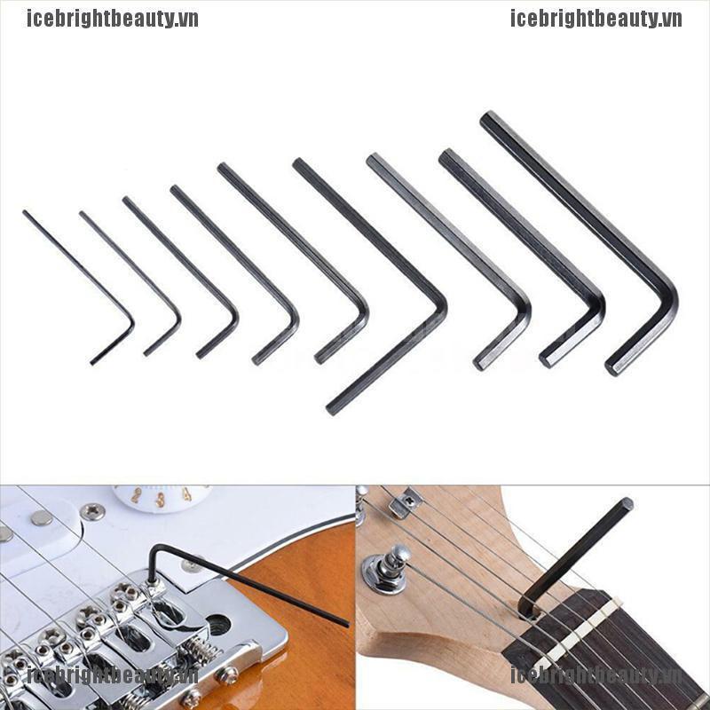 Bộ 9 cờ lê điều chỉnh vít cho bass đàn guitar tiện lợi dễ dùng