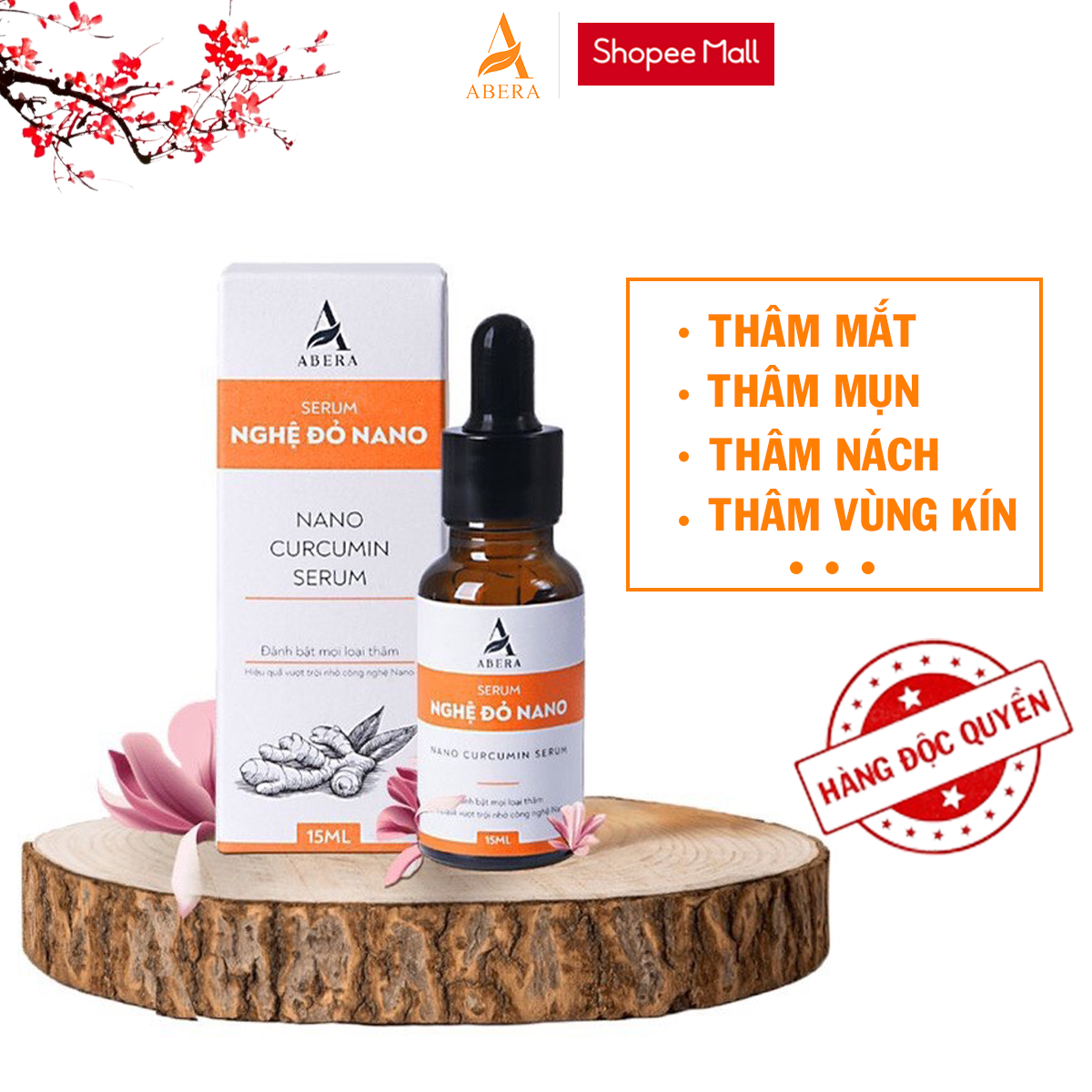 Serum Nghệ Đỏ Nano ABERA - Đánh bật mọi loại thâm