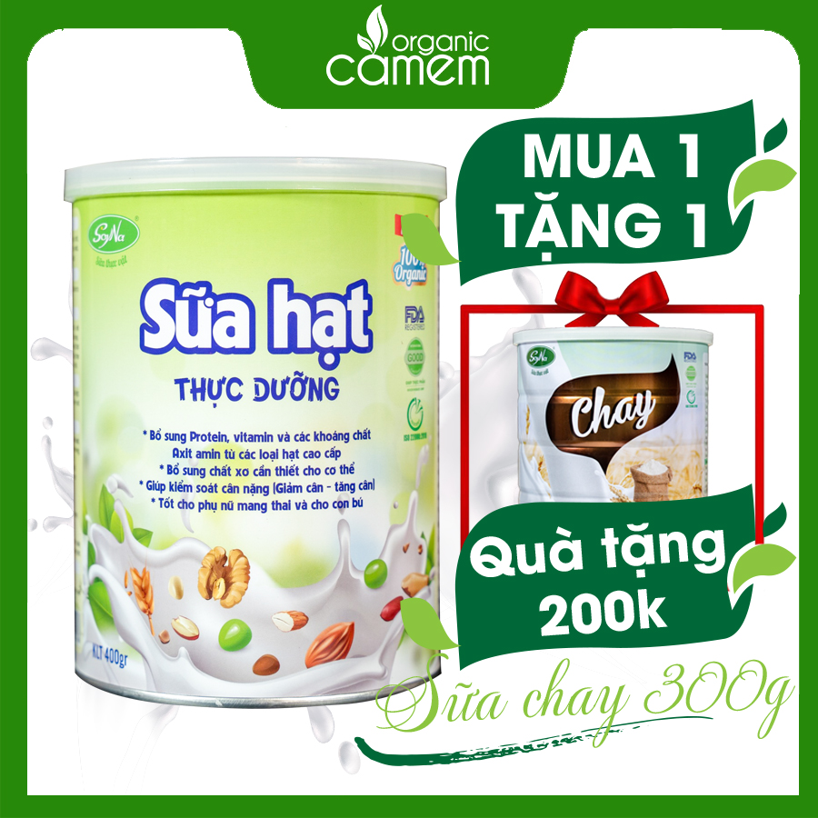 SỮA HẠT THỰC DƯỠNG SOYNA - SỮA SOYNA TỪ 10 LOẠI HẠT - BỔ SUNG CANXI - PROTEIN CHO NGƯỜI ĂN CHAY, NGƯỜI BỊ TÁI THÁO ĐƯỜNG, CHO MẸ BẦU, CHO TRẺ NHỎ TỪ 3 TUỔI. SỮA CANXI THỰC VẬT DỄ TIÊU HÓA, DỄ HẤP THỤ