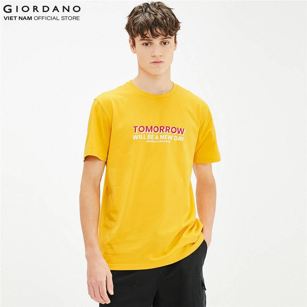 Áo Thun Ngắn Tay Cổ Tròn Nam Giordano Msg Printed Tee 01091208