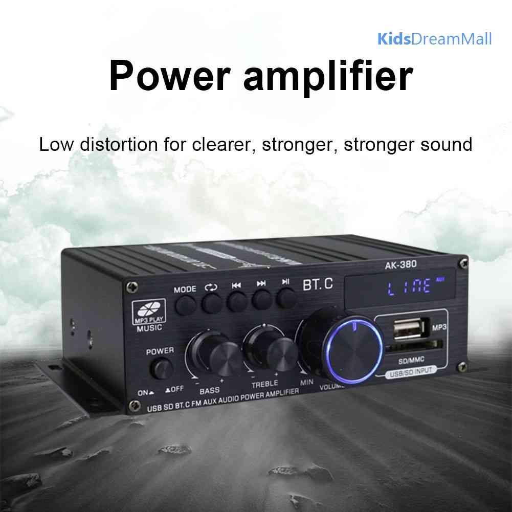 Mới Bộ Khuếch Đại Âm Thanh Bluetooth AK380 12V 2 Kênh HIFI Chuyên Dụng Cho Gia Đình