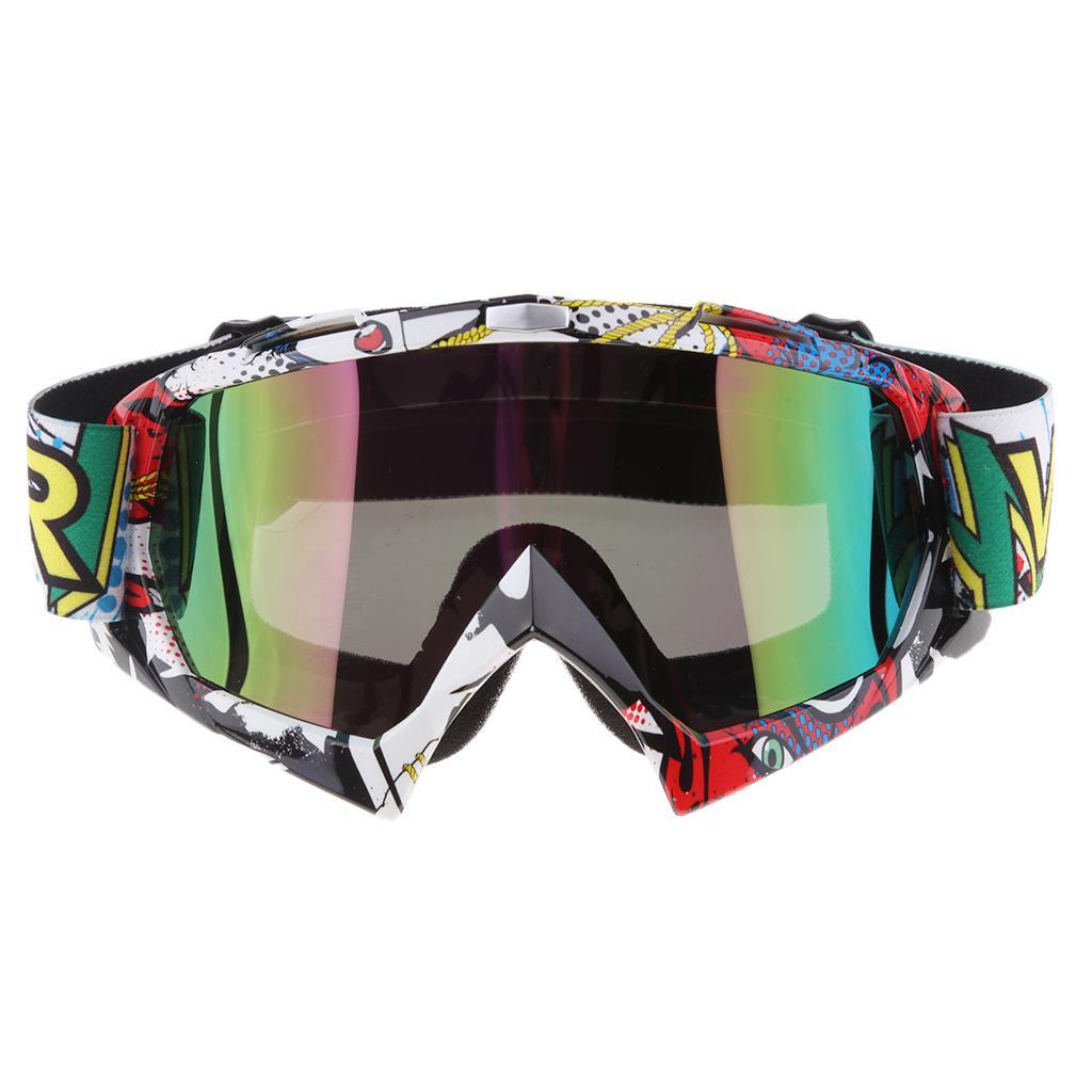 Fashionable Snowmobile Snowboard Goggles Racing Motocross Eyewear Colorful