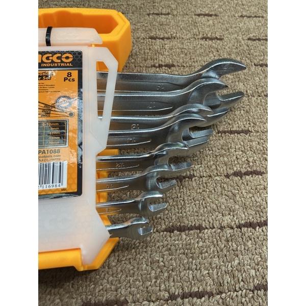 Bộ 8 cờ lê vòng miệng (6-19mm) INGCO HKSPA1088