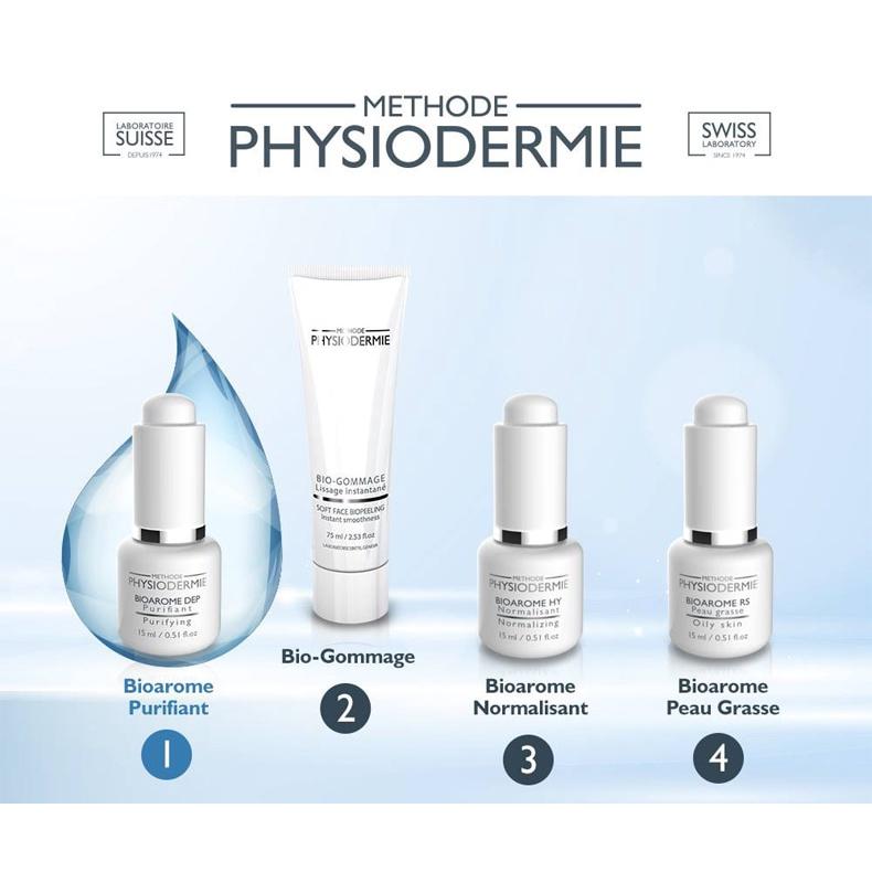Serum PHYSIODERMIE Bioarome DEP Ngăn Ngừa Mụn Đầu Đen, Se Khít Lỗ Chân Lông 15ml - Hee's Beauty