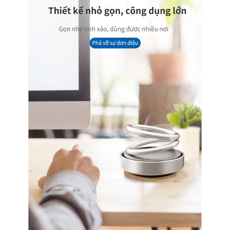 ️ FREESHIP ️ Nước hoa khử mùi ô tô với miếng hương liệu cao cấp, thiết kế vòng xoay khếch tán mùi hương tự động
