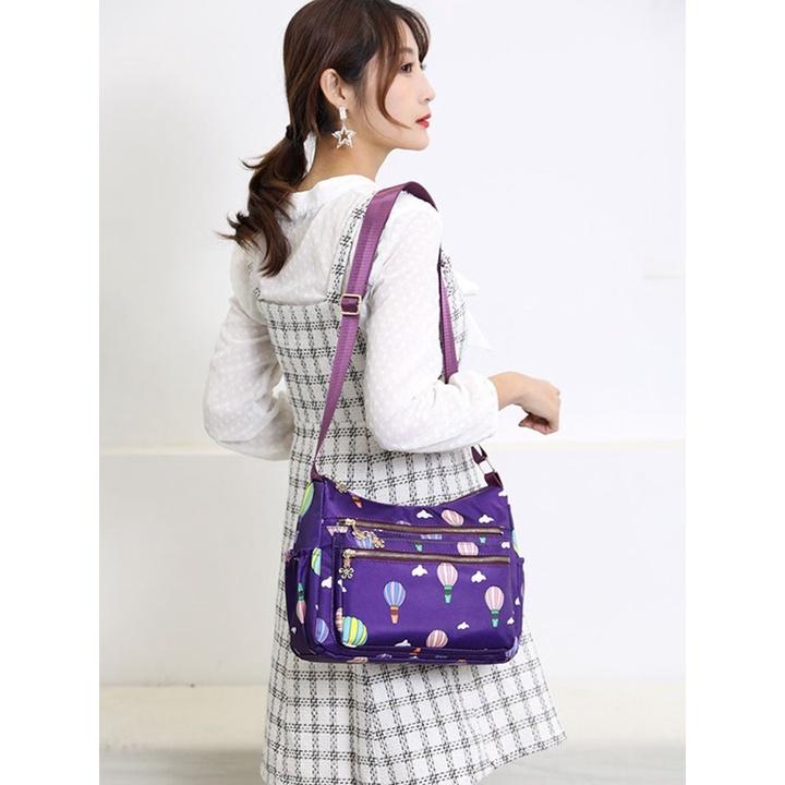 Túi xách, túi đeo chéo vải dù chống nước họa tiết phong cách Hàn Quốc siêu bền đẹp TUI-05
