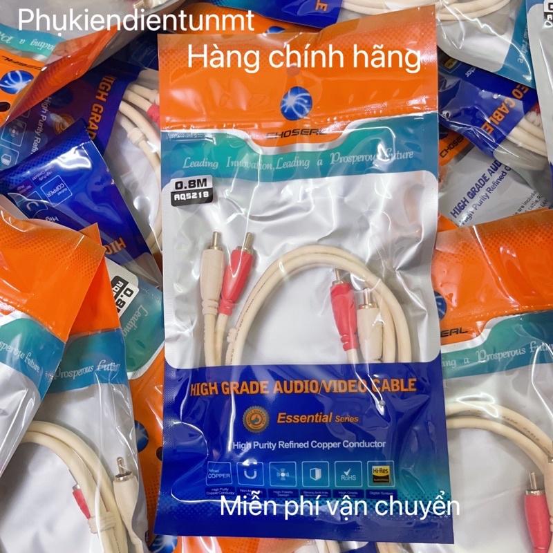 Dây cáp âm thanh AV 2 ra 2