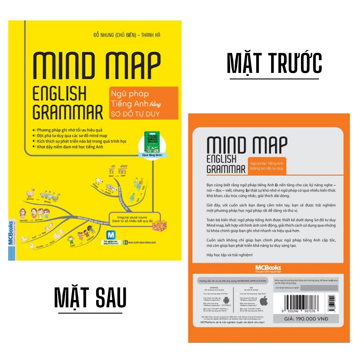 Sách Combo Mindmap English Grammar và Mindmap English Vocabulary - Học Kèm App Online - Sách Học Tiếng Anh
