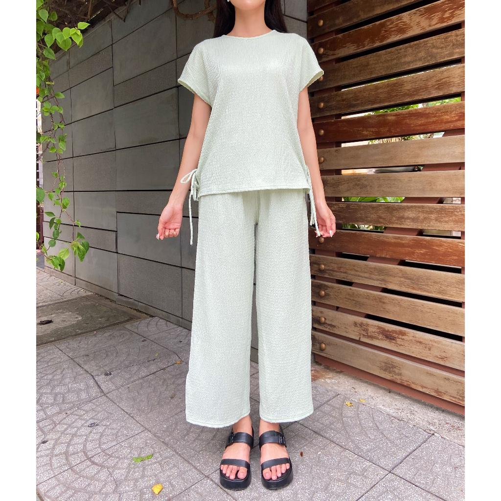 Bộ set quần lửng Xanh Ngọc - Lovadova 22O7C001