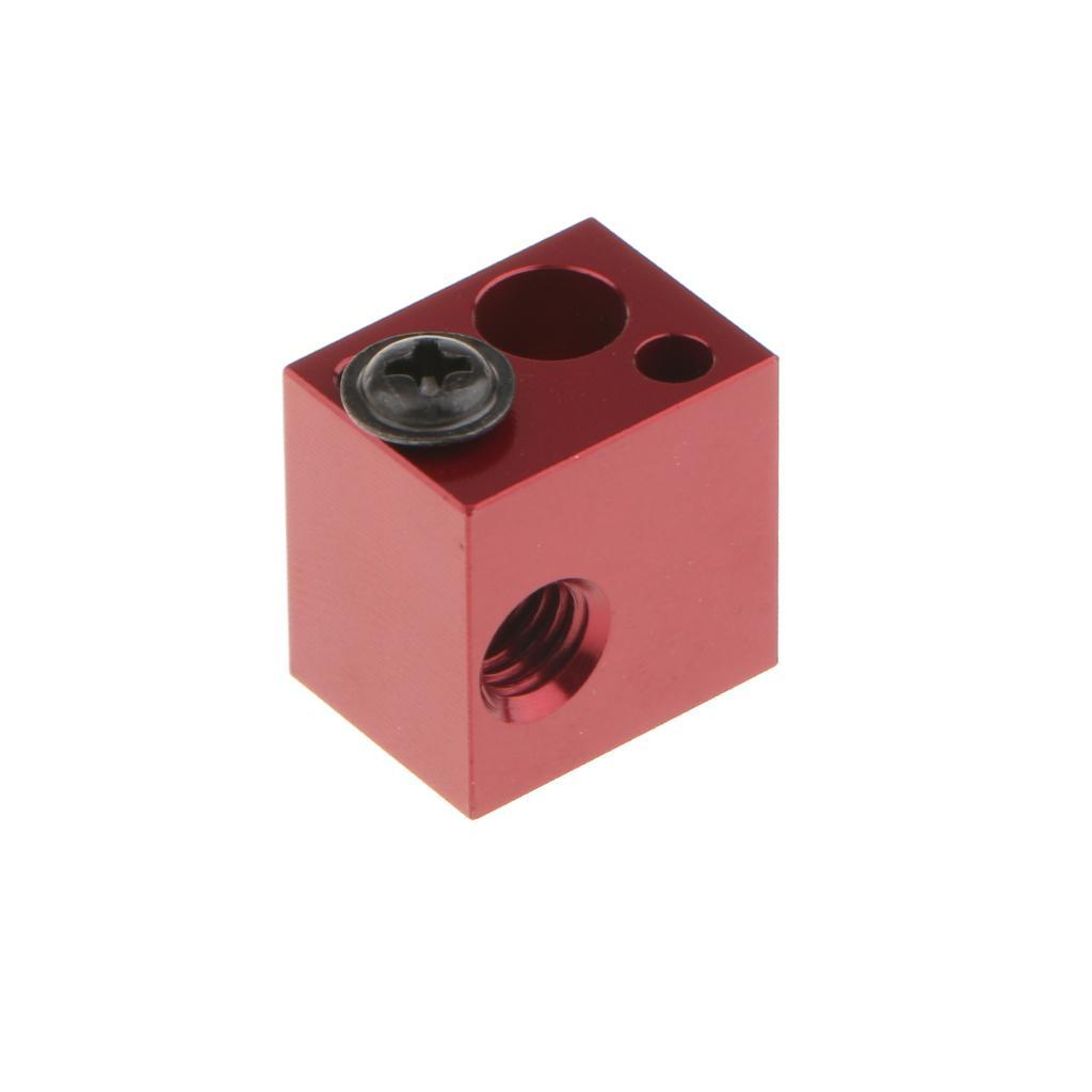 Aluminum Extruder Heating Block Nozzle Fixed Extruder Kit for M6 3D Printer