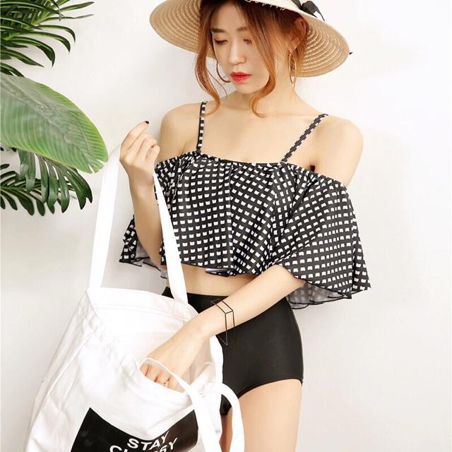 Bikini 2 mảnh _ họa tiết kẻ caro hàng Quảng Châu cao cấp