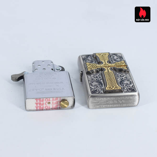 Bật Lửa Zippo Asia Za-1-59C – Lacke Bạc