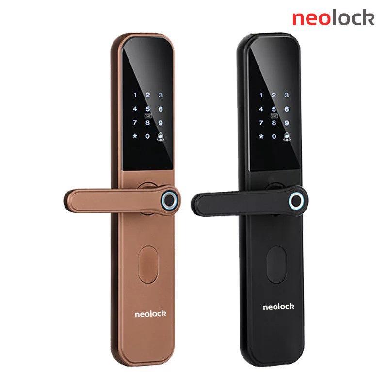 Khoá cửa vân tay mở qua ứng dụng di động cho cửa gỗ chung cư homestay Neolock - Neo5S