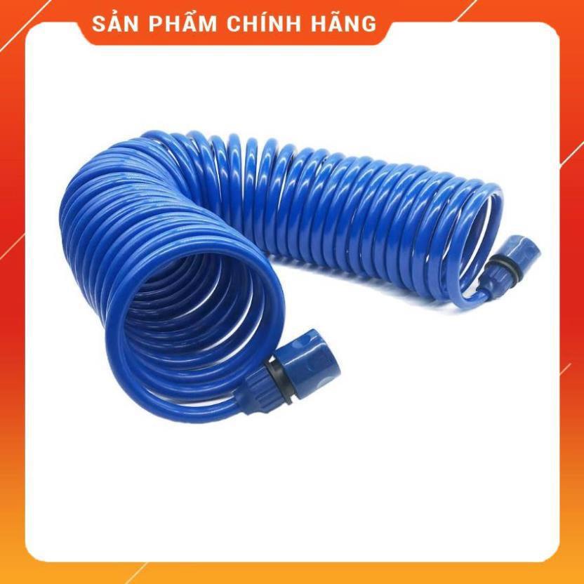 Bộ vòi xịt nước tưới cây đa năng tăng áp lực nước kèm dây tưới dạng lò xo co dãn 319814 loại 10m