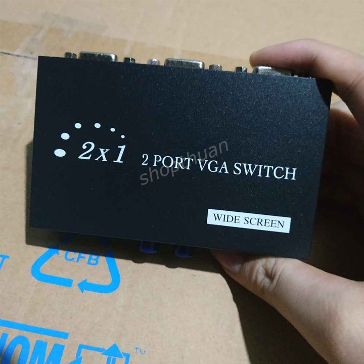 Bộ Chia 2 Vga Cpu Ra 1 Vga Màn Hình (Port Vga Switch)