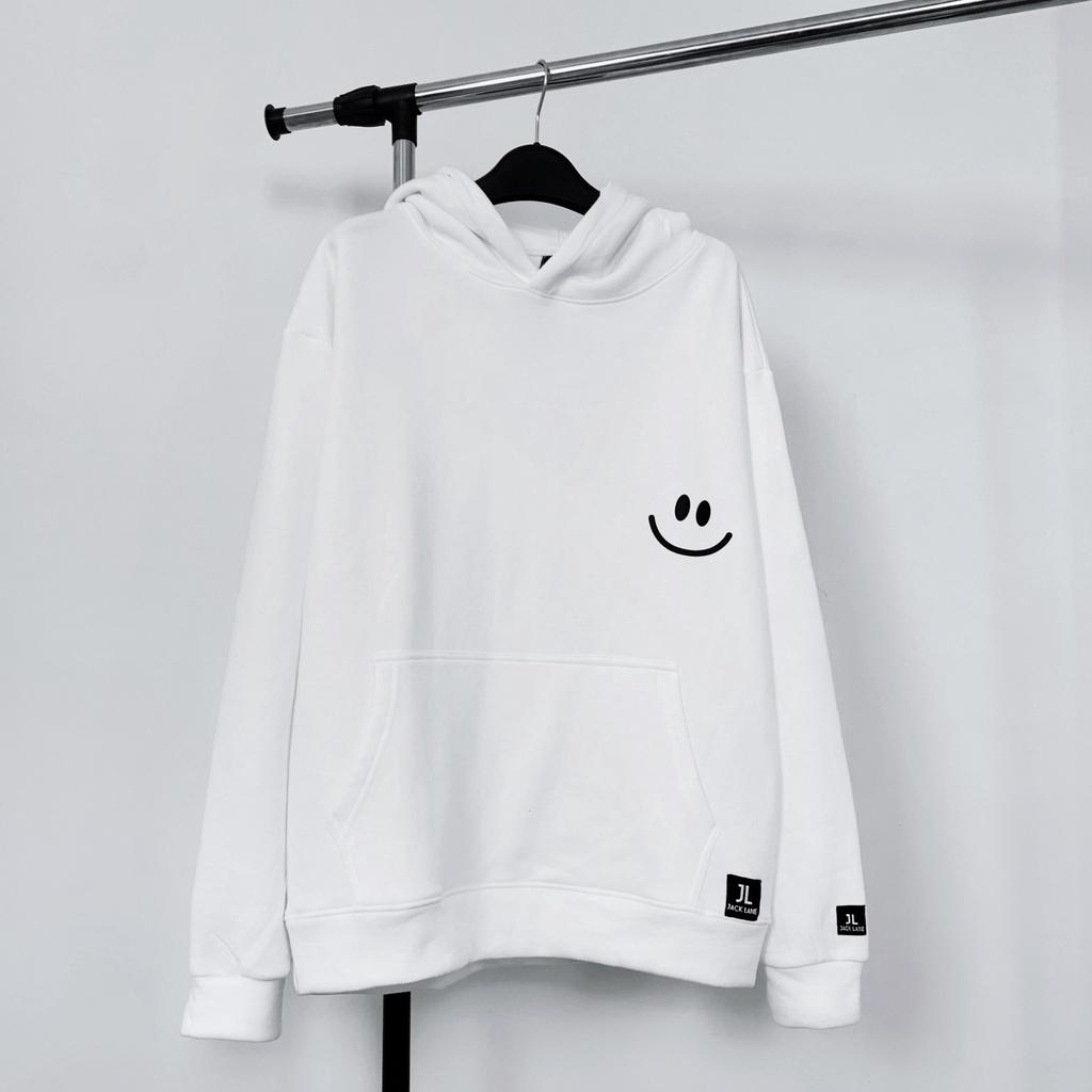 Áo Hoodie Oversize Smile, JACKLANE, Áo nỉ dài tay Unisex Jack Lane