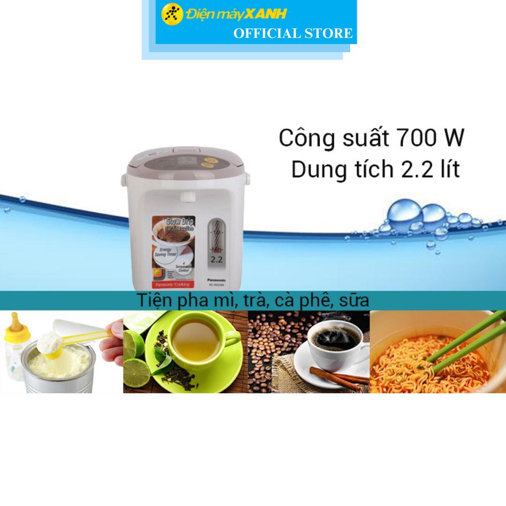 Bình thủy điện Panasonic NC-EG2200CSY 2.2 lít - Hàng Chính Hãng