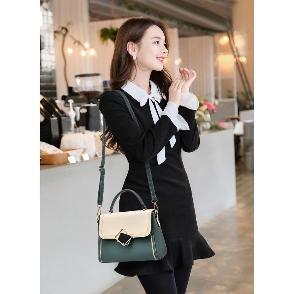 Túi xách nữ da mềm khóa thoi Hàn Quốc KT25 - Danfashion