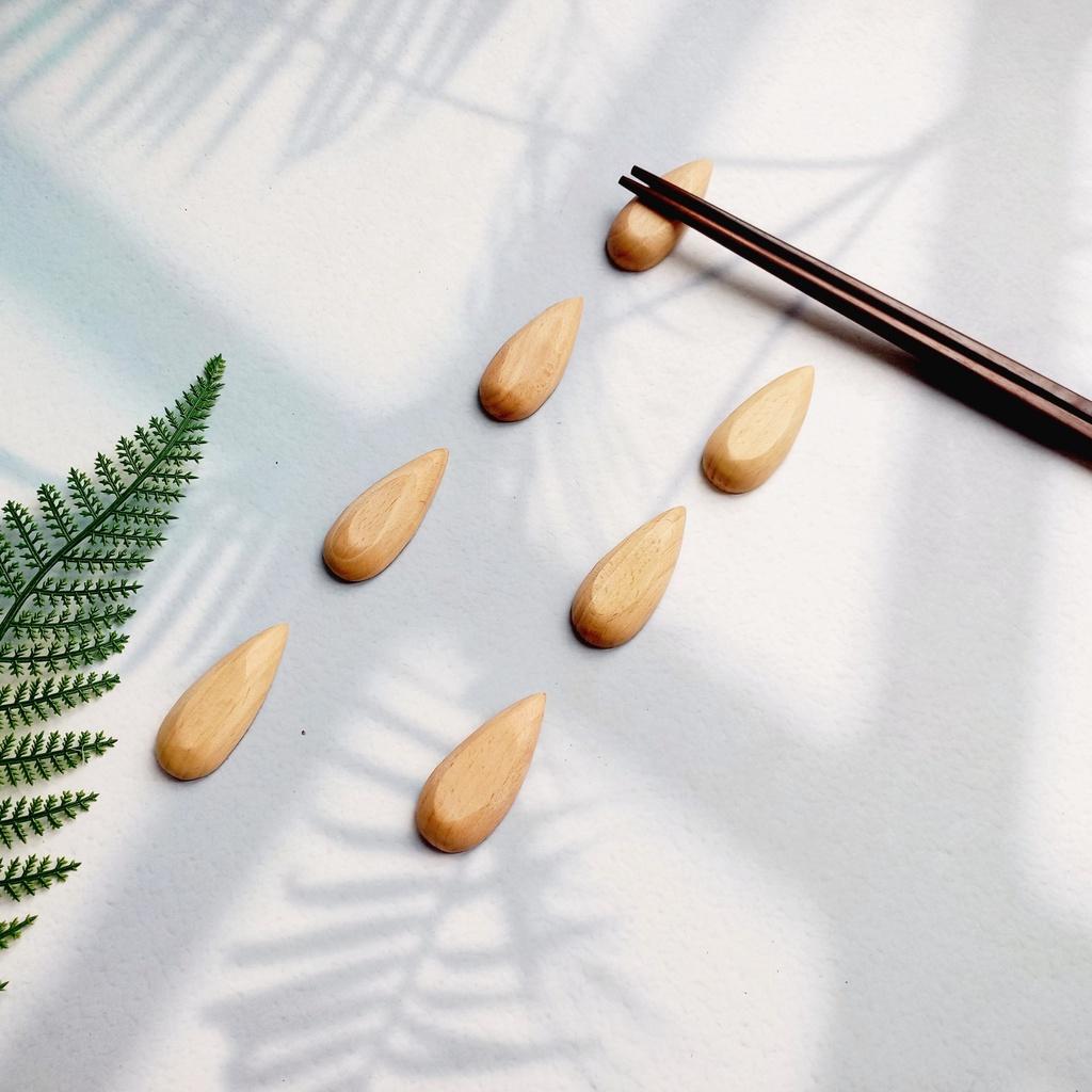Gác/Kê Đũa Oval Gỗ Beech Hình Giọt Nước, Gác Gỗ Sang Trọng