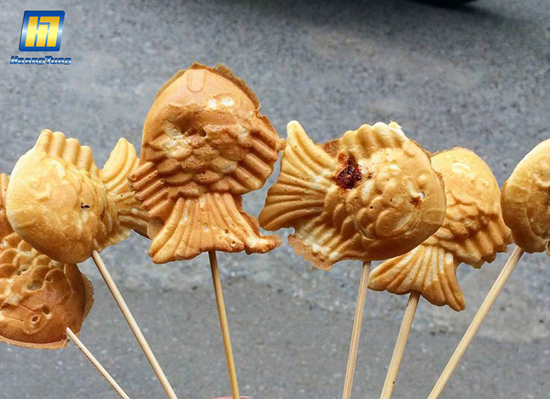 Máy làm bánh cá taiyaki công nghiệp 6 con