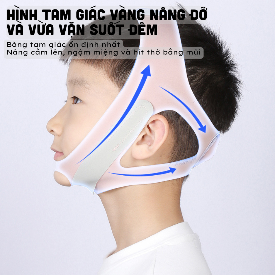 (Mẫu 2) Đai Điều Chỉnh Chống Ngáy, Chống Hở Miệng Tiện Ích Giúp Ngủ Ngon Cho Bé Nam Và Bé Gái - Hàng Nhập Khẩu
