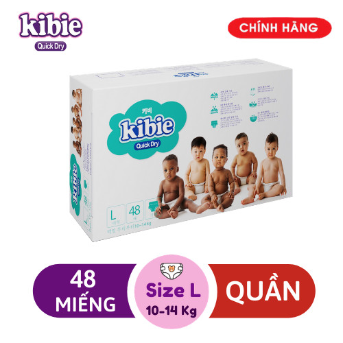 Tã Bỉm Quần Kibie L48 - Bao Bì Mới